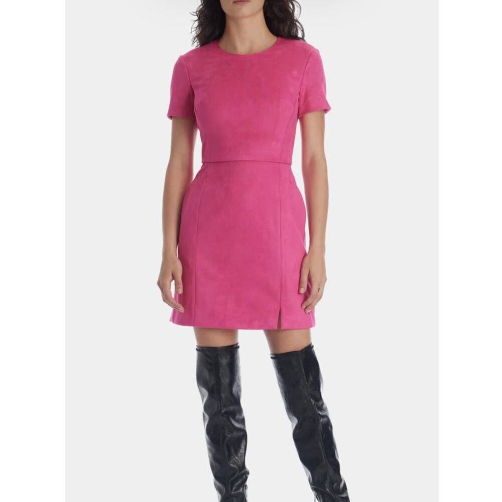 French Connection Faux Suede Sheath Dress  2